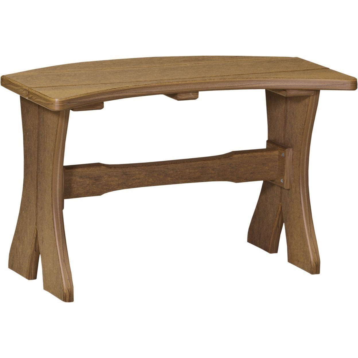 Outdoor 28" Table Bench Antique Mahogany