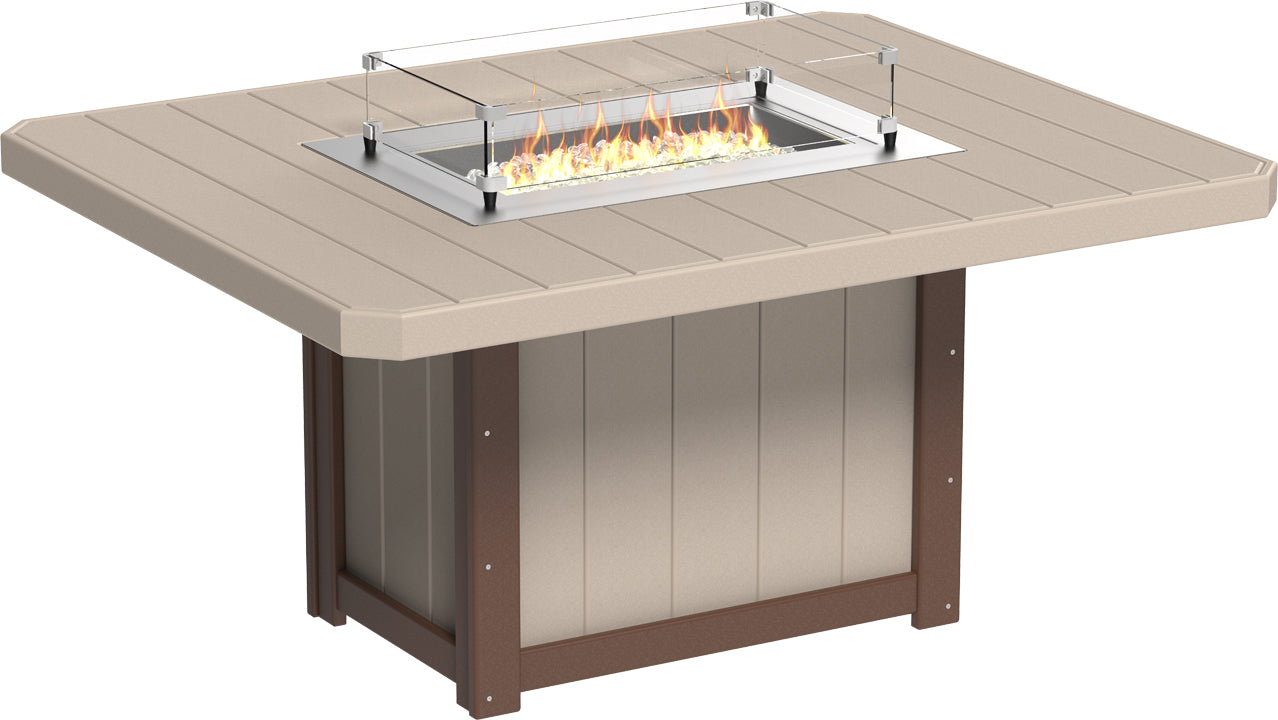 Lumin Fire Table 62" Rectangular