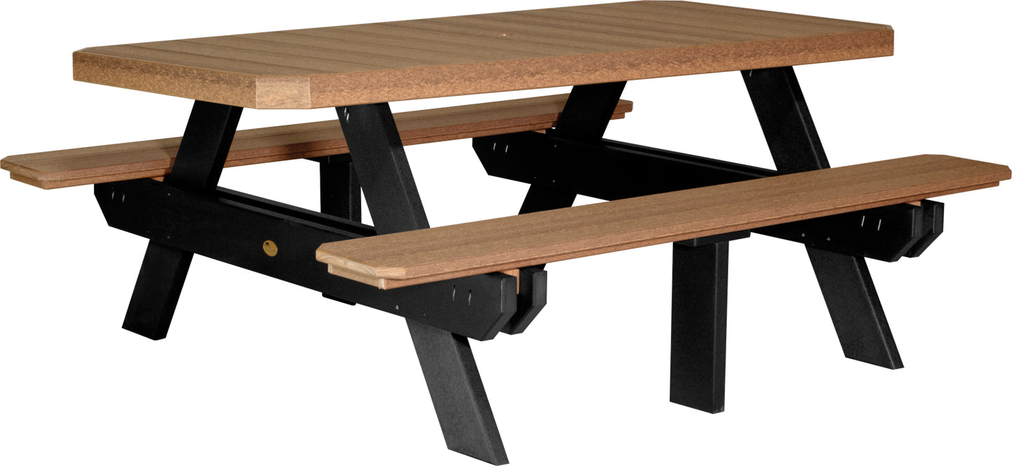 6' Rectangular Picnic Table