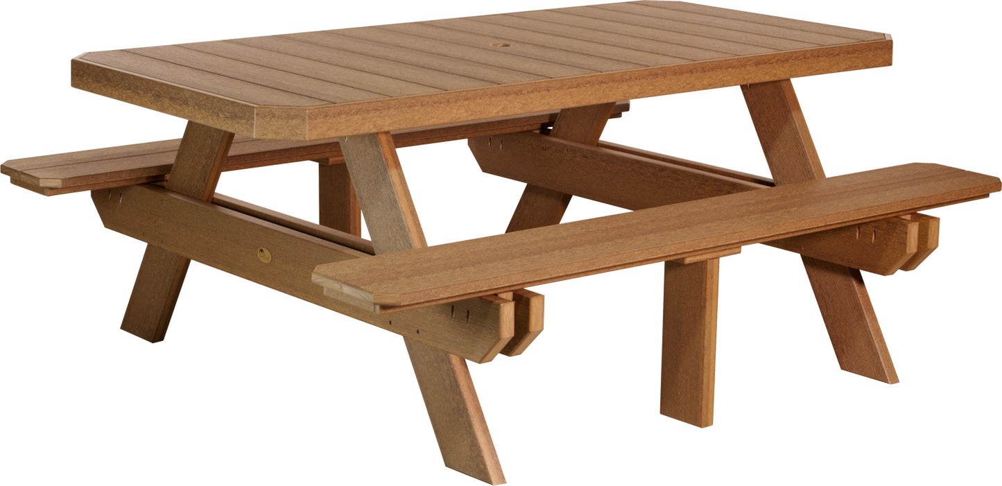 6' Rectangular Picnic Table
