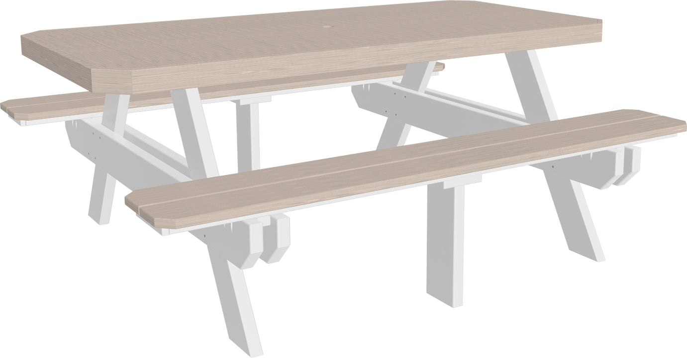 6' Rectangular Picnic Table