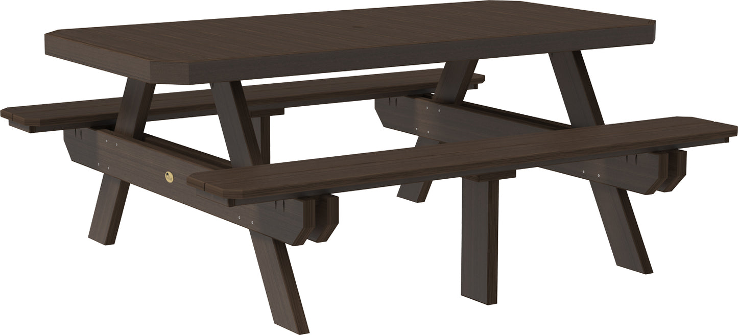 6' Rectangular Picnic Table