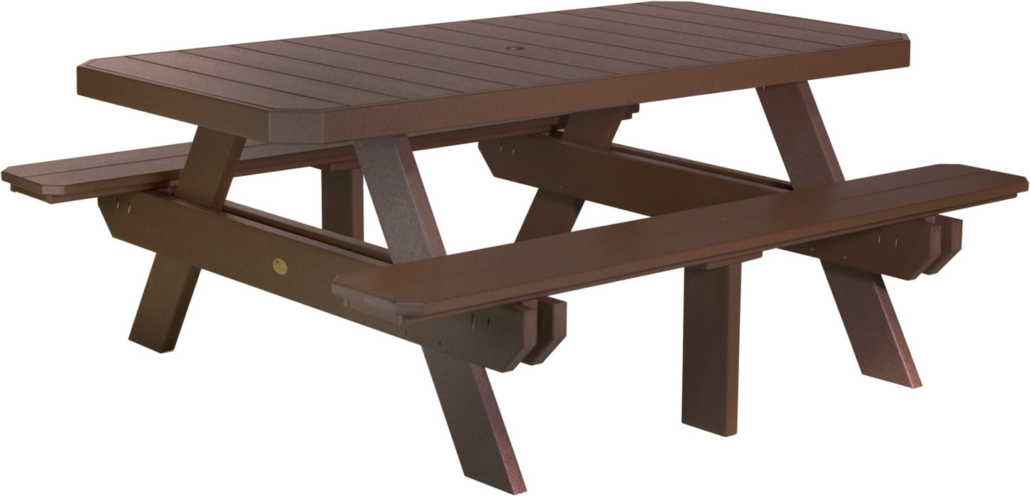 6' Rectangular Picnic Table