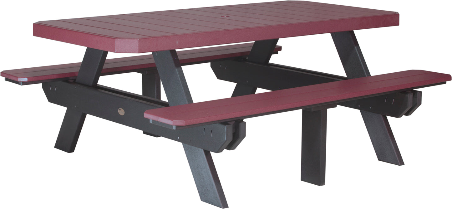 6' Rectangular Picnic Table