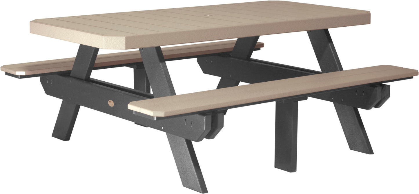 6' Rectangular Picnic Table