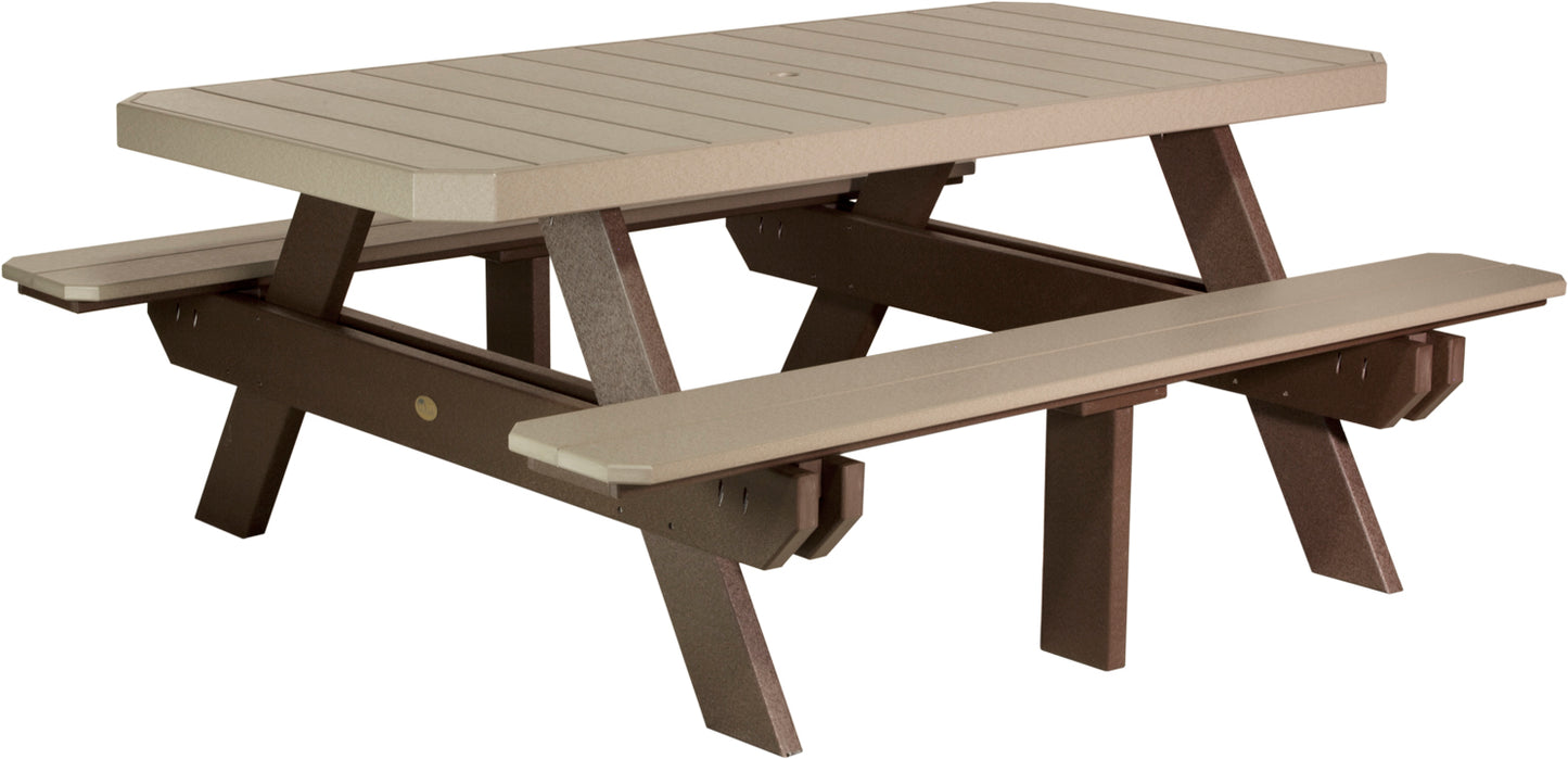 6' Rectangular Picnic Table