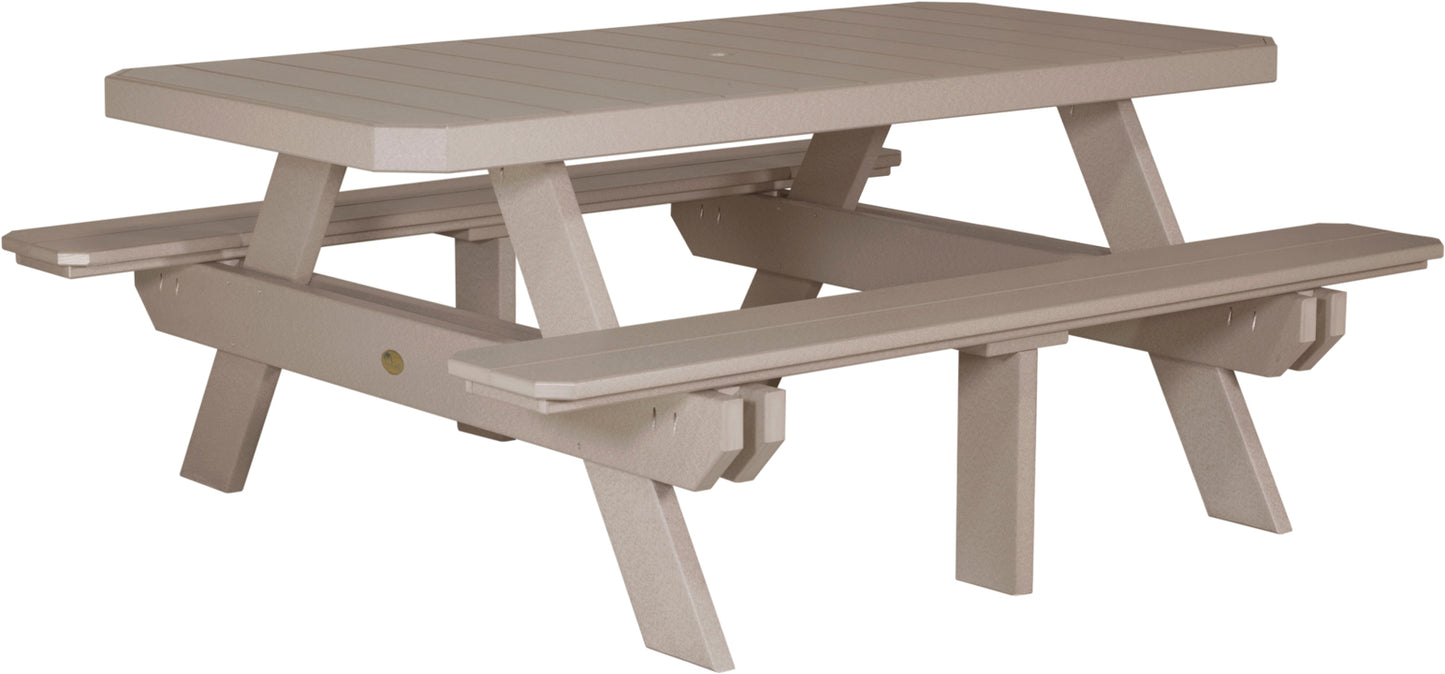 6' Rectangular Picnic Table
