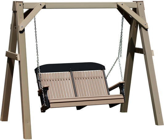 A-Frame Vinyl Swing Stand