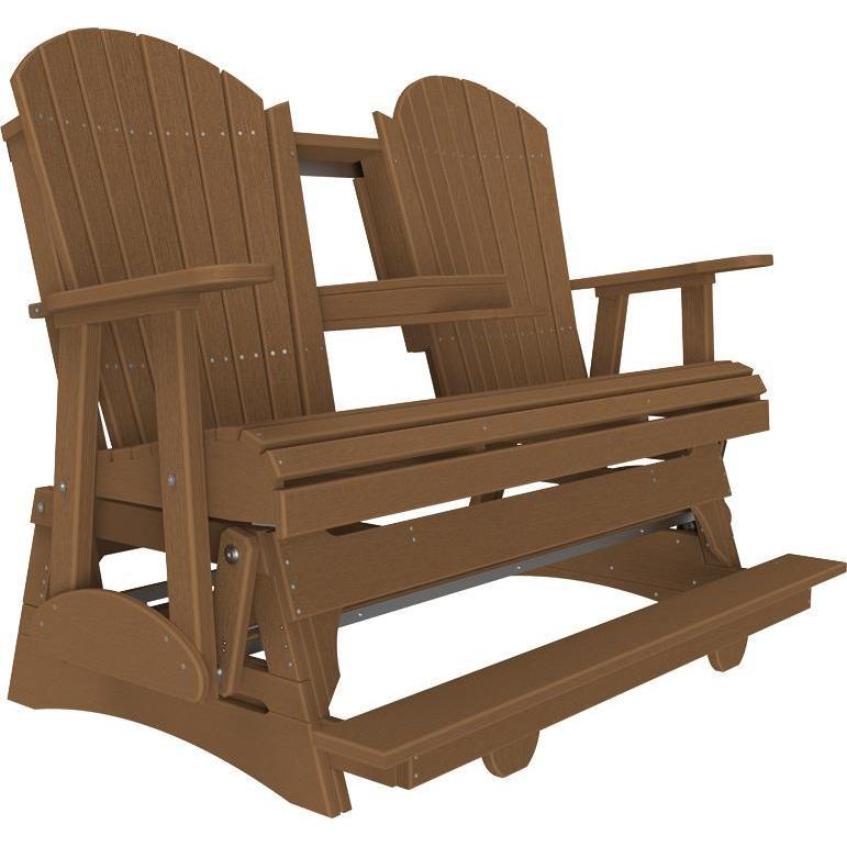 5' Adirondack Balcony Glider Antique Mahogany-The Amish House