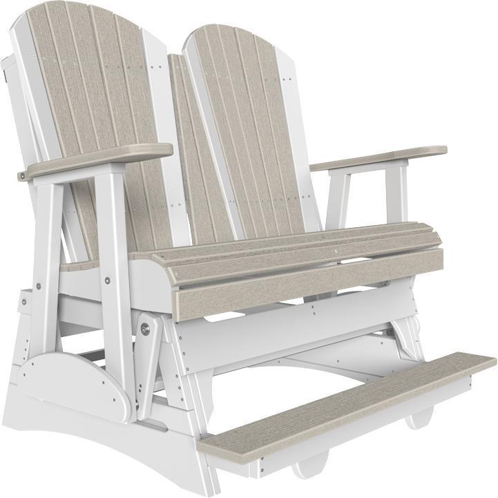 4' Adirondack Balcony Glider Birch White-The Amish House