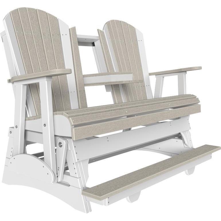 5' Adirondack Balcony Glider Birch & White-The Amish House