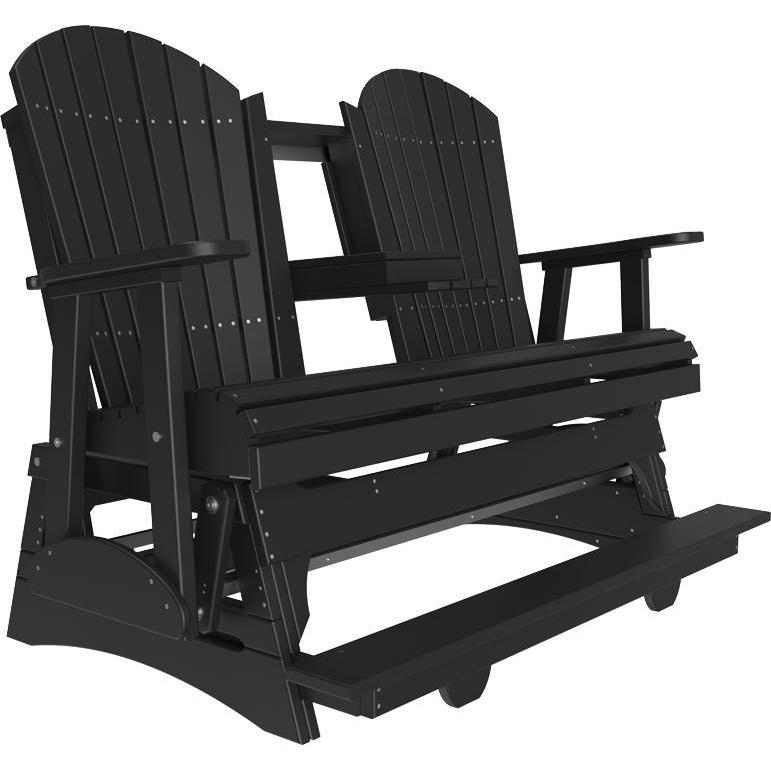 5' Adirondack Balcony Glider Black-The Amish House