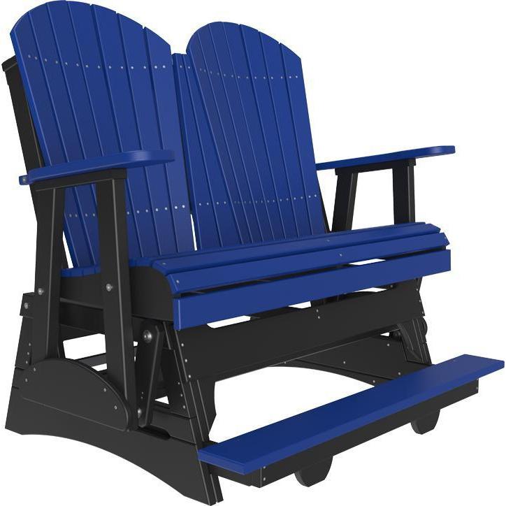 4' Adirondack Balcony Glider Blue & Black-The Amish House