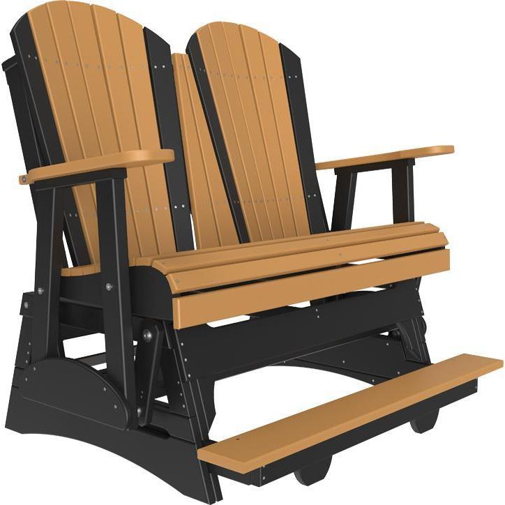 4' Adirondack Balcony Glider Cedar Black-The Amish House