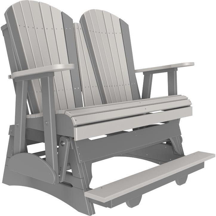 4' Adirondack Balcony Glider Dove Gray & Slate-The Amish House