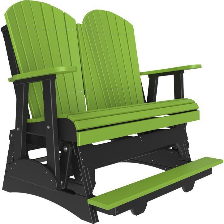 4' Adirondack Balcony Glider Lime Green Black-The Amish House