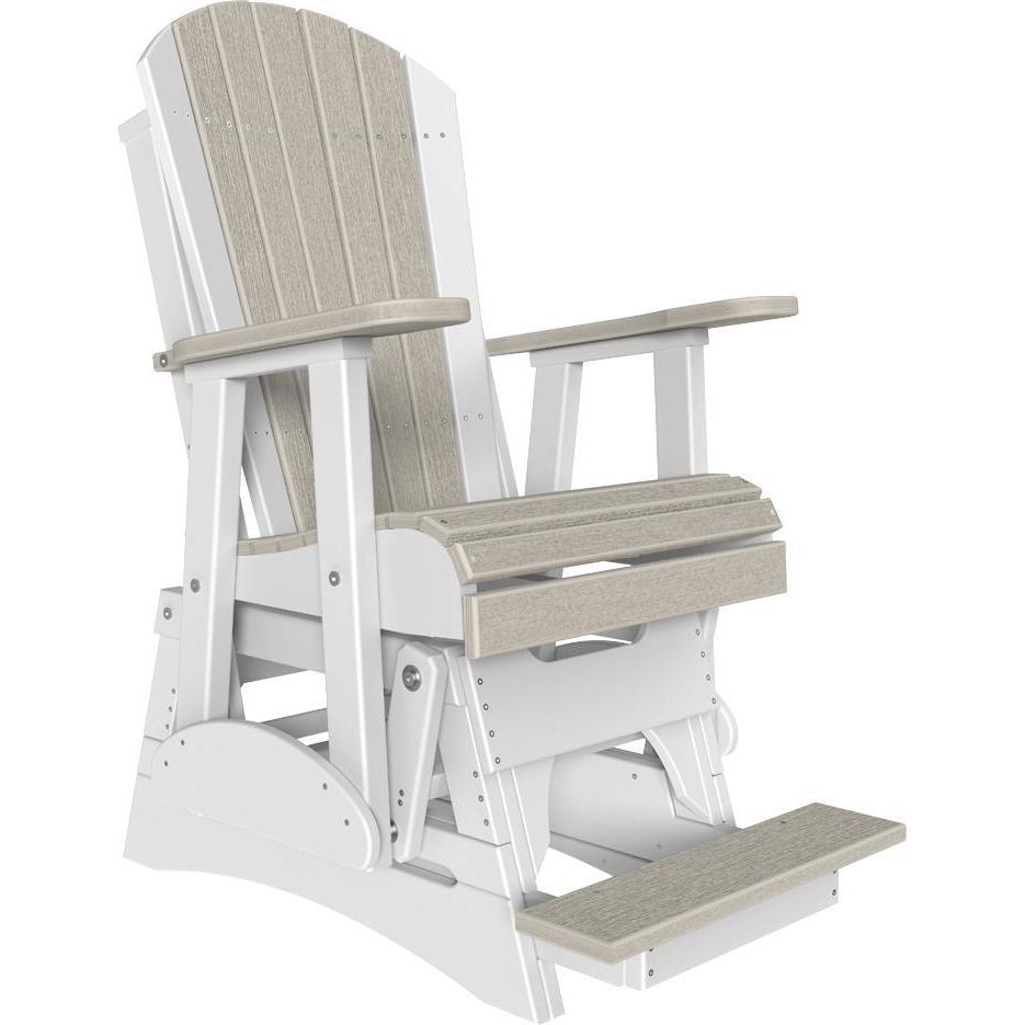 2' Adirondack Balcony Glider Birch & White-The Amish House