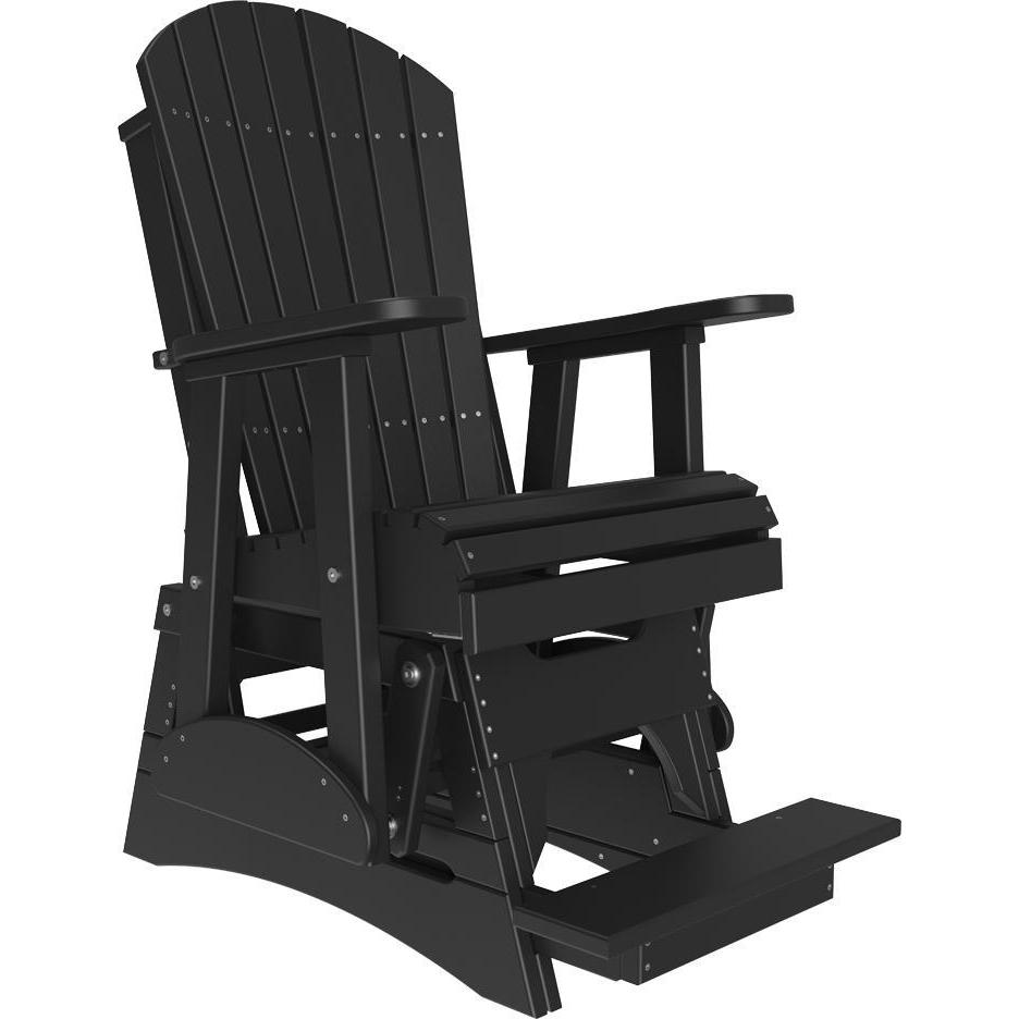 2' Adirondack Balcony Glider Black-The Amish House