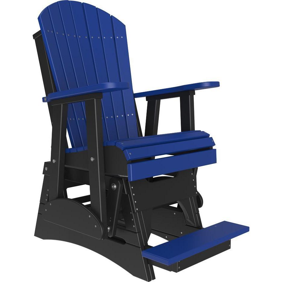 2' Adirondack Balcony Glider Blue & Black-The Amish House