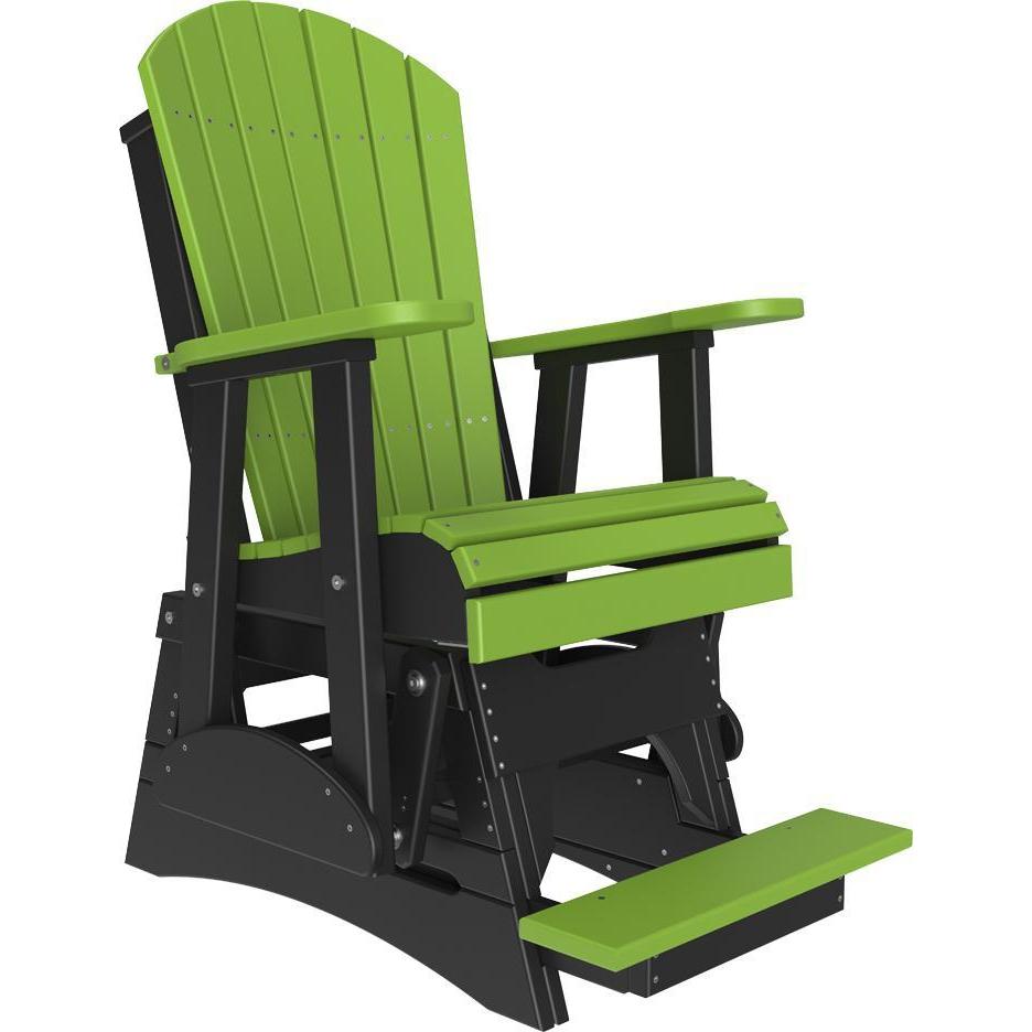 2' Adirondack Balcony Glider Lime Green & Black-The Amish House