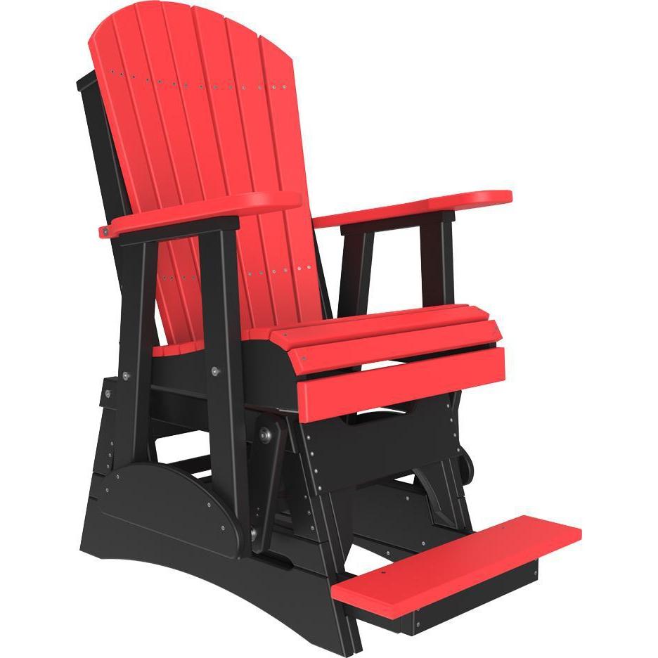 2' Adirondack Balcony Glider Red & Black-The Amish House