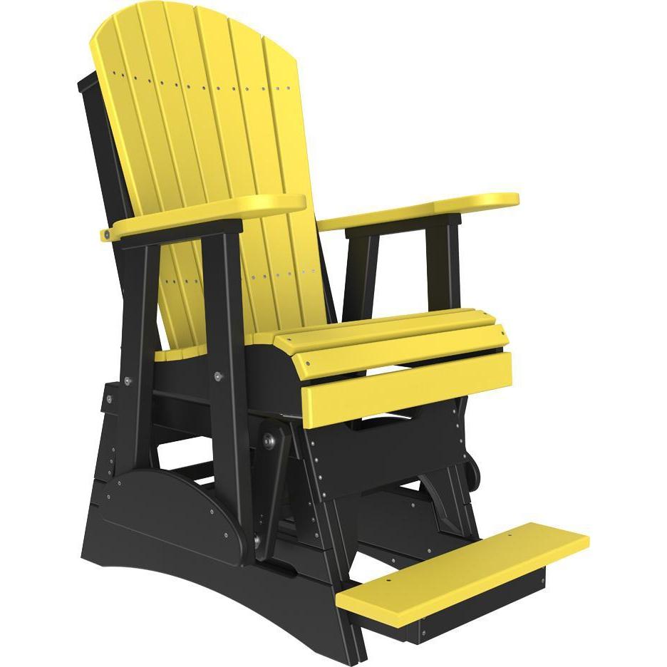 2' Adirondack Balcony Glider Yellow & Black-The Amish House