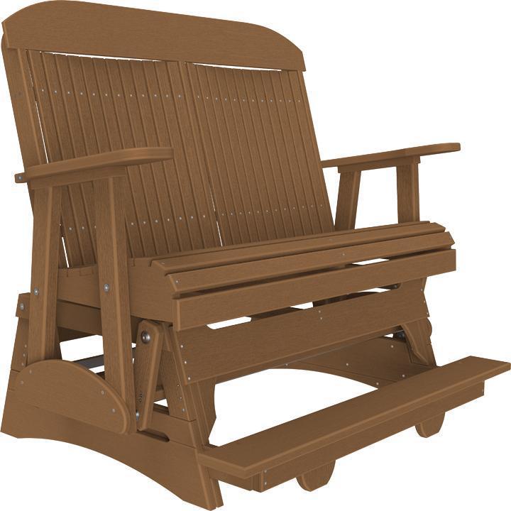 4' Classic Balcony Glider Antique Mahogany-The Amish House