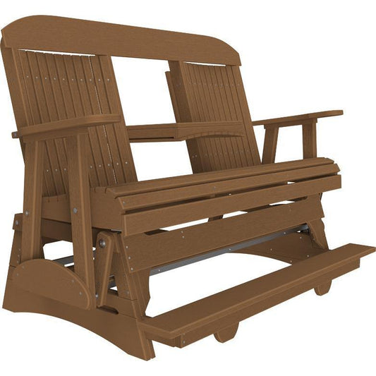 5' Classic Balcony Glider Antique Mahogany-The Amish House