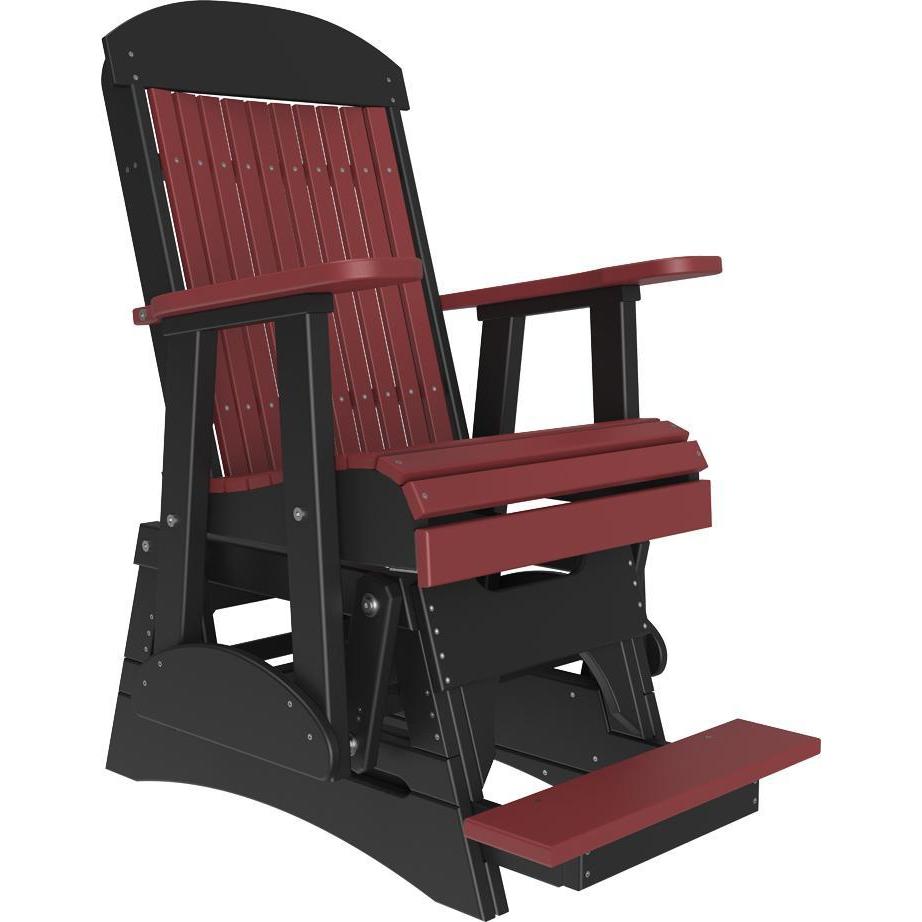 2' Classic Balcony Glider Cherrywood & Black-The Amish House