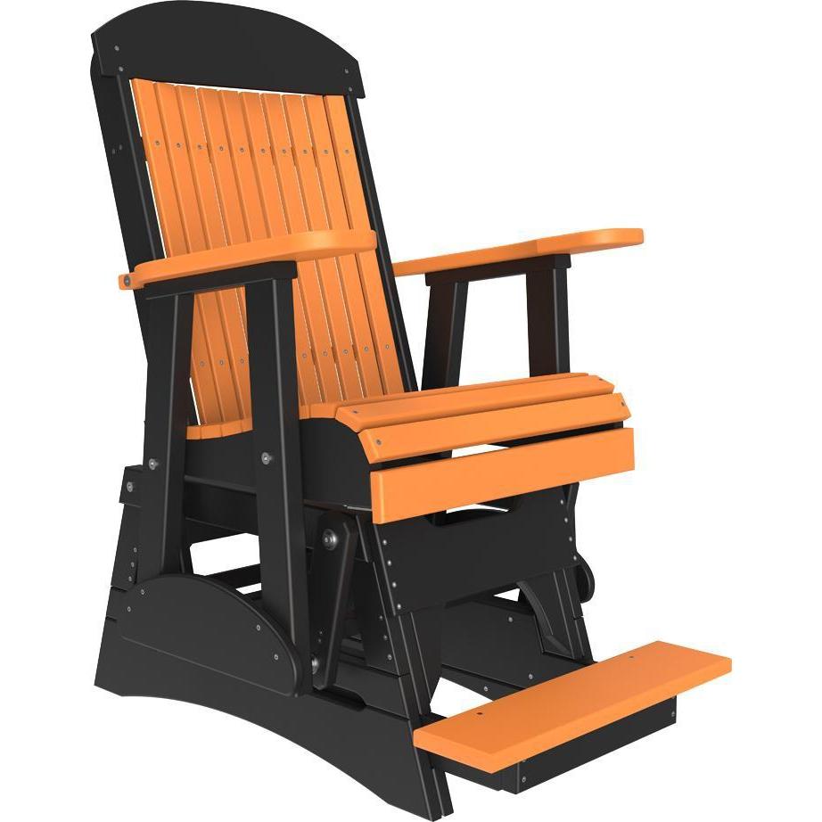 2' Classic Balcony Glider Tangerine & Black-The Amish House