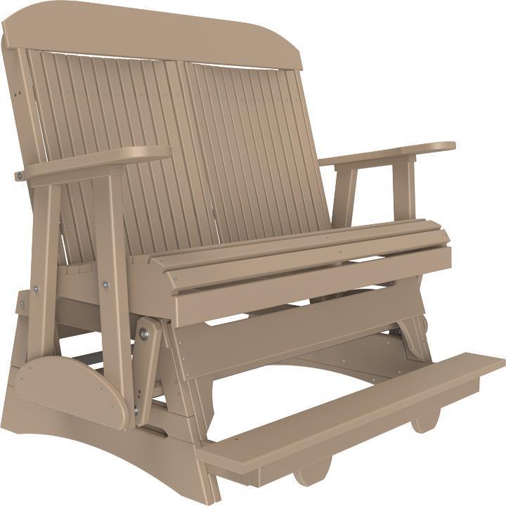 4' Classic Balcony Glider Weatherwood-The Amish House