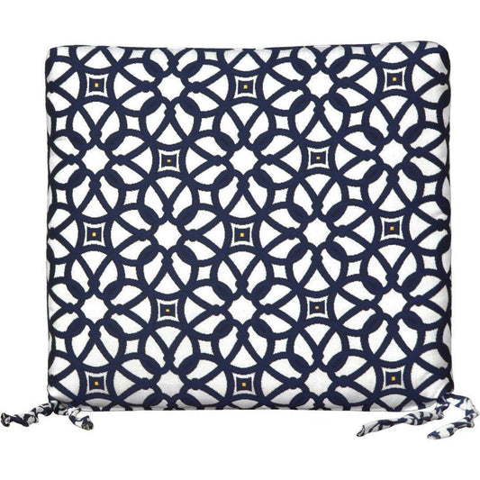 Outdoor Dining Cushion Luxe Indigo