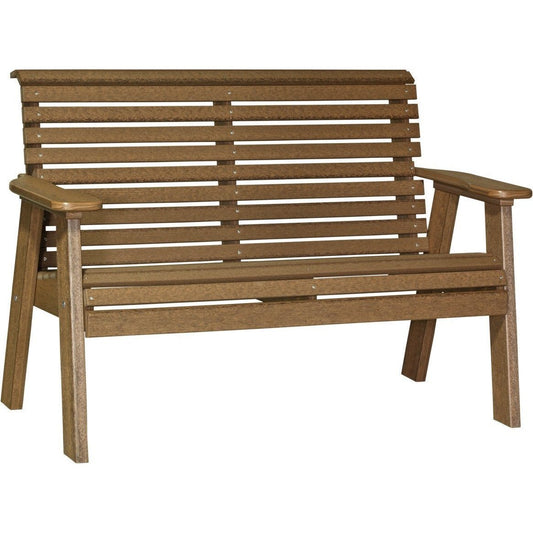 Plain Outdoor 4' Bench Antique Mahogany