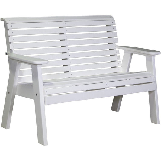 Plain Outdoor 4' Bench White